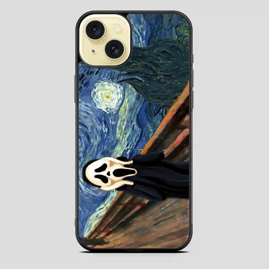 The Starry Night Scream iPhone 15 Plus Case