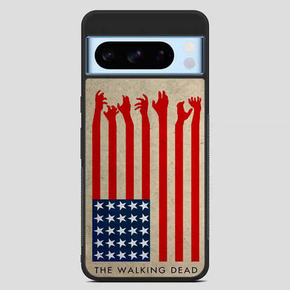 The Walking Dead America Flag Google Pixel 8 Pro Case