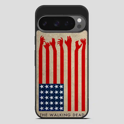 The Walking Dead America Flag Google Pixel 9 Pro Case