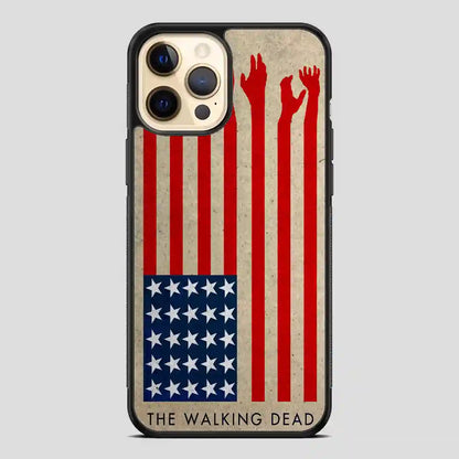 The Walking Dead America Flag iPhone 12 Pro Case