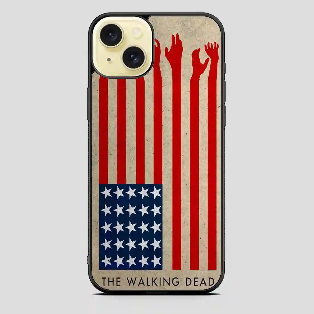 The Walking Dead America Flag iPhone 15 Plus Case