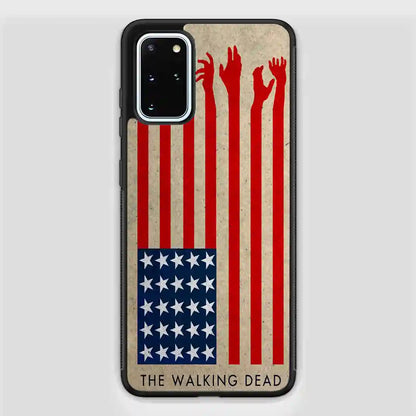 The Walking Dead America Flag Samsung Galaxy S20 Plus Case