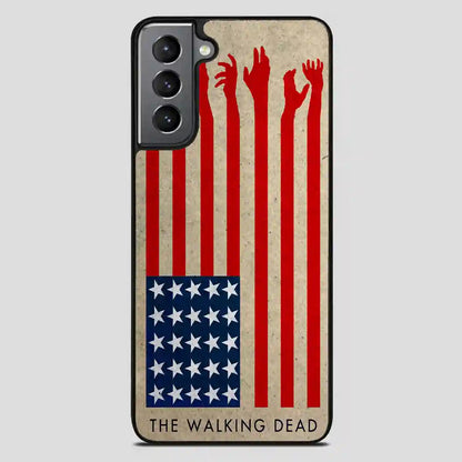 The Walking Dead America Flag Samsung Galaxy S21 Plus Case