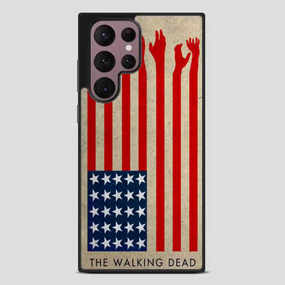 The Walking Dead America Flag Samsung Galaxy S22 Ultra Case