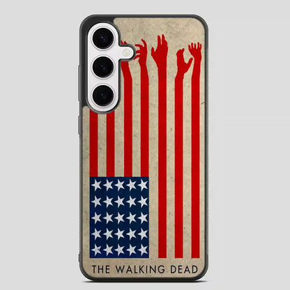 The Walking Dead America Flag Samsung Galaxy S24 Plus Case