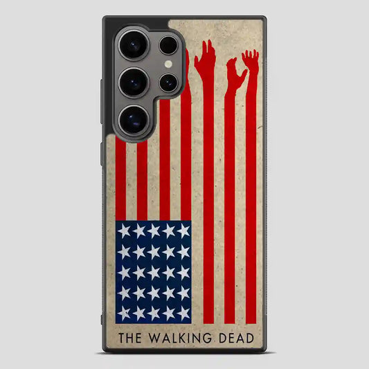 The Walking Dead America Flag Samsung Galaxy S24 Ultra Case