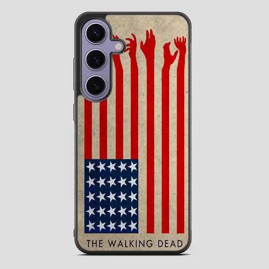 The Walking Dead America Flag Samsung Galaxy S24 Case