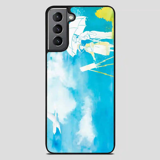 The Wind Rises Features Jiro And Nahoko Watercolor Samsung Galaxy S21 Plus Case