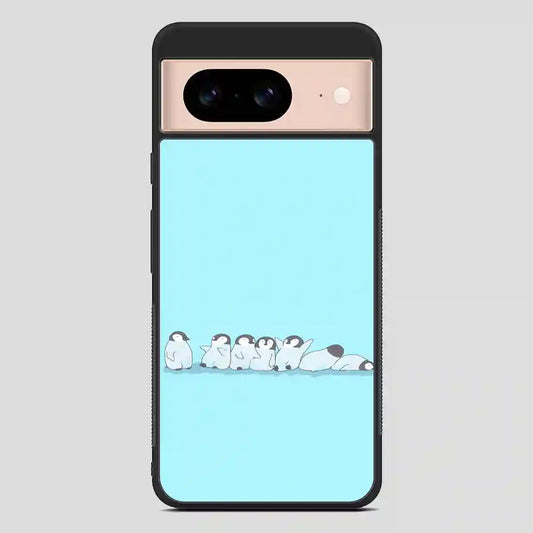 These Penguins That Are Basically A Chronological Depiction Of Your Week Google Pixel 8 Case