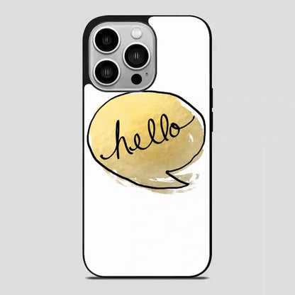 This Golden Greeting iPhone 14 Pro Case