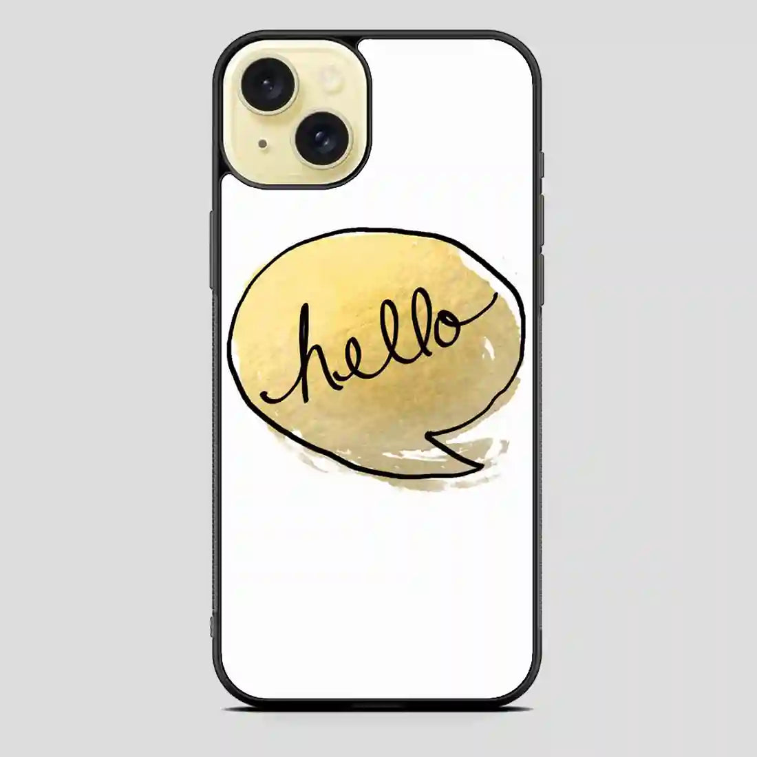 This Golden Greeting iPhone 15 Plus Case