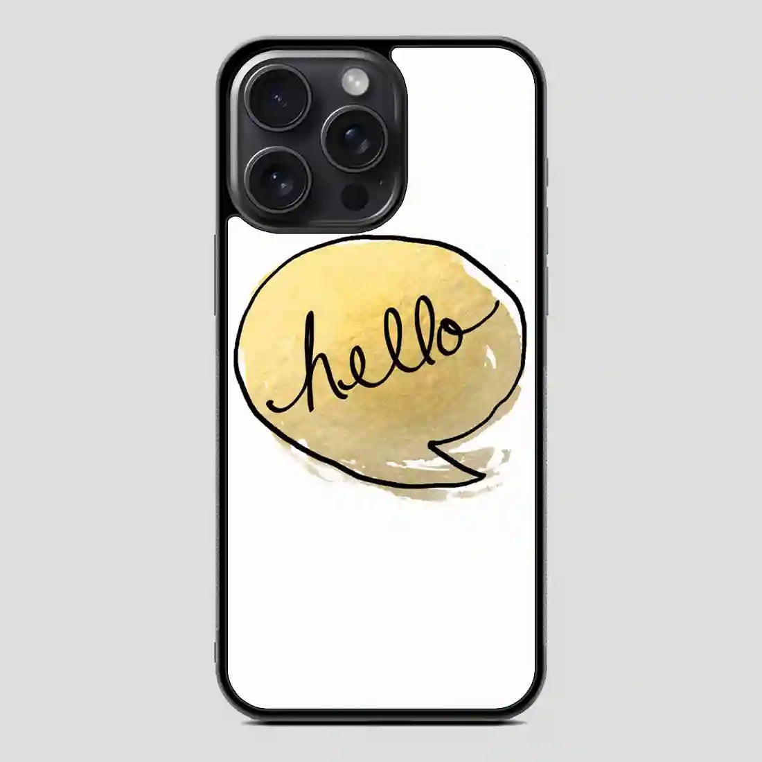 This Golden Greeting iPhone 15 Pro Case