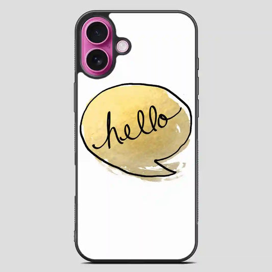 This Golden Greeting iPhone 16 Plus Case