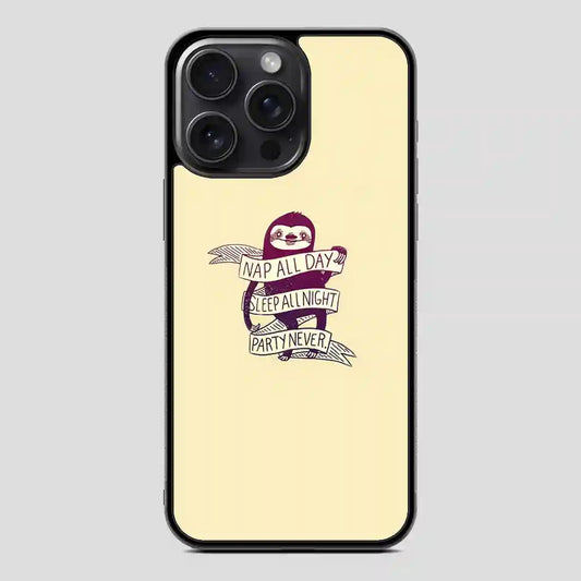 This Role Model Sloth iPhone 15 Pro Case