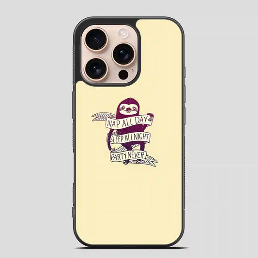 This Role Model Sloth iPhone 16 Pro Case