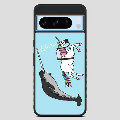 Unicorn Swimming With Narwal Google Pixel 8 Pro Case