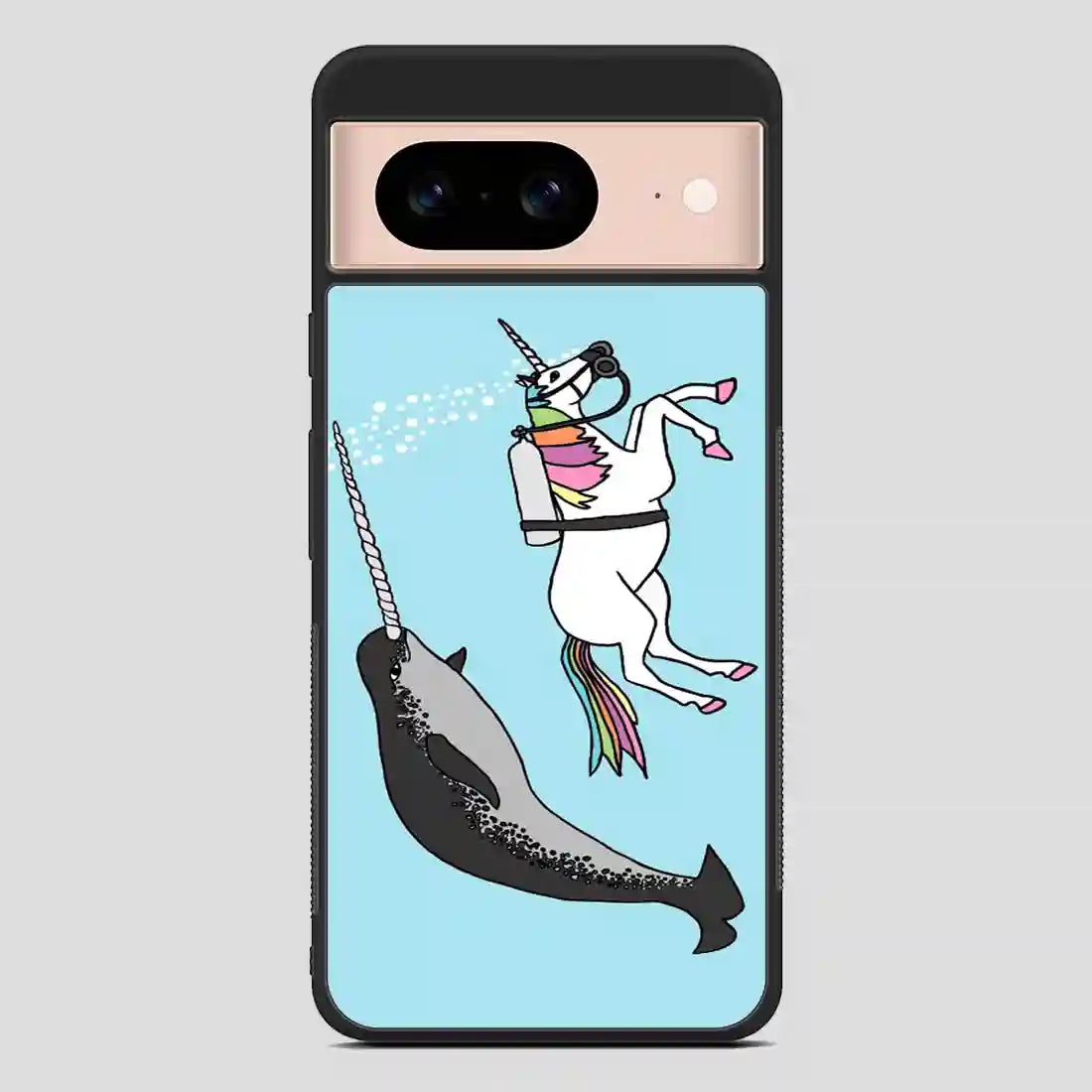 Unicorn Swimming With Narwal Google Pixel 8 Case