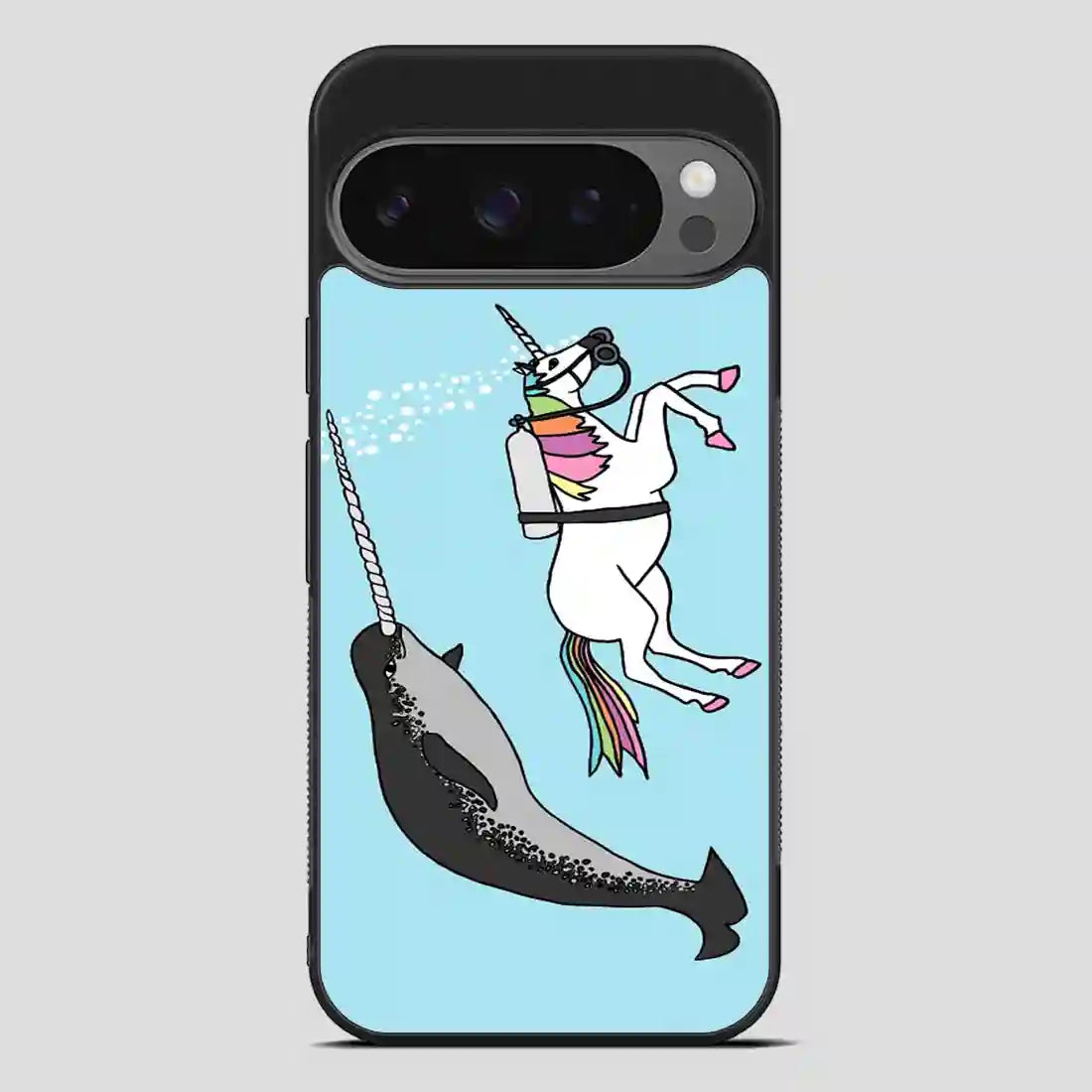 Unicorn Swimming With Narwal Google Pixel 9 Pro Case