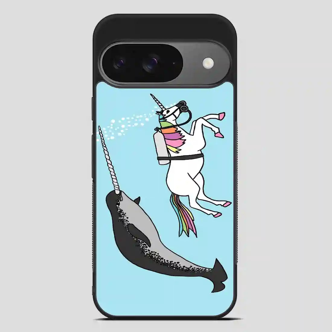 Unicorn Swimming With Narwal Google Pixel 9 Case