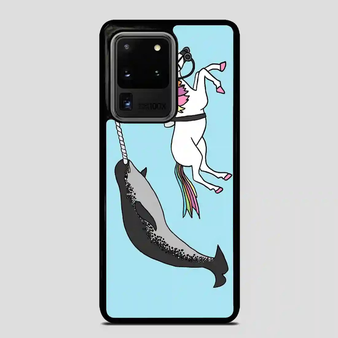 Unicorn Swimming With Narwal Samsung Galaxy S20 Ultra Case