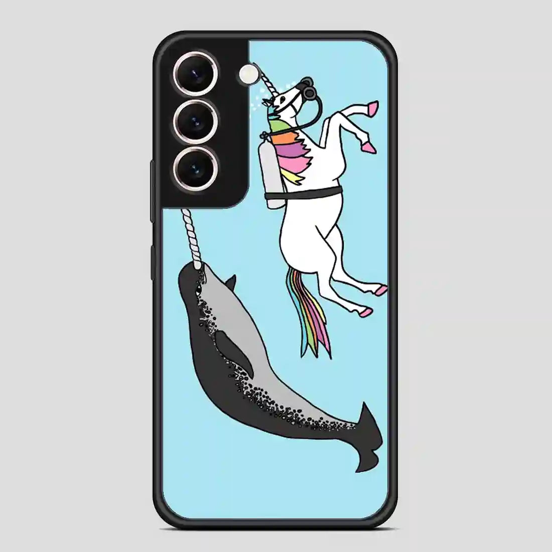 Unicorn Swimming With Narwal Samsung Galaxy S22 Case