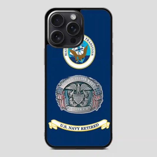 Us Navy Retired iPhone 15 Pro Case