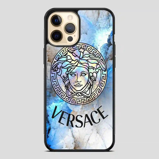 Versace Blue Art iPhone 12 Pro Case