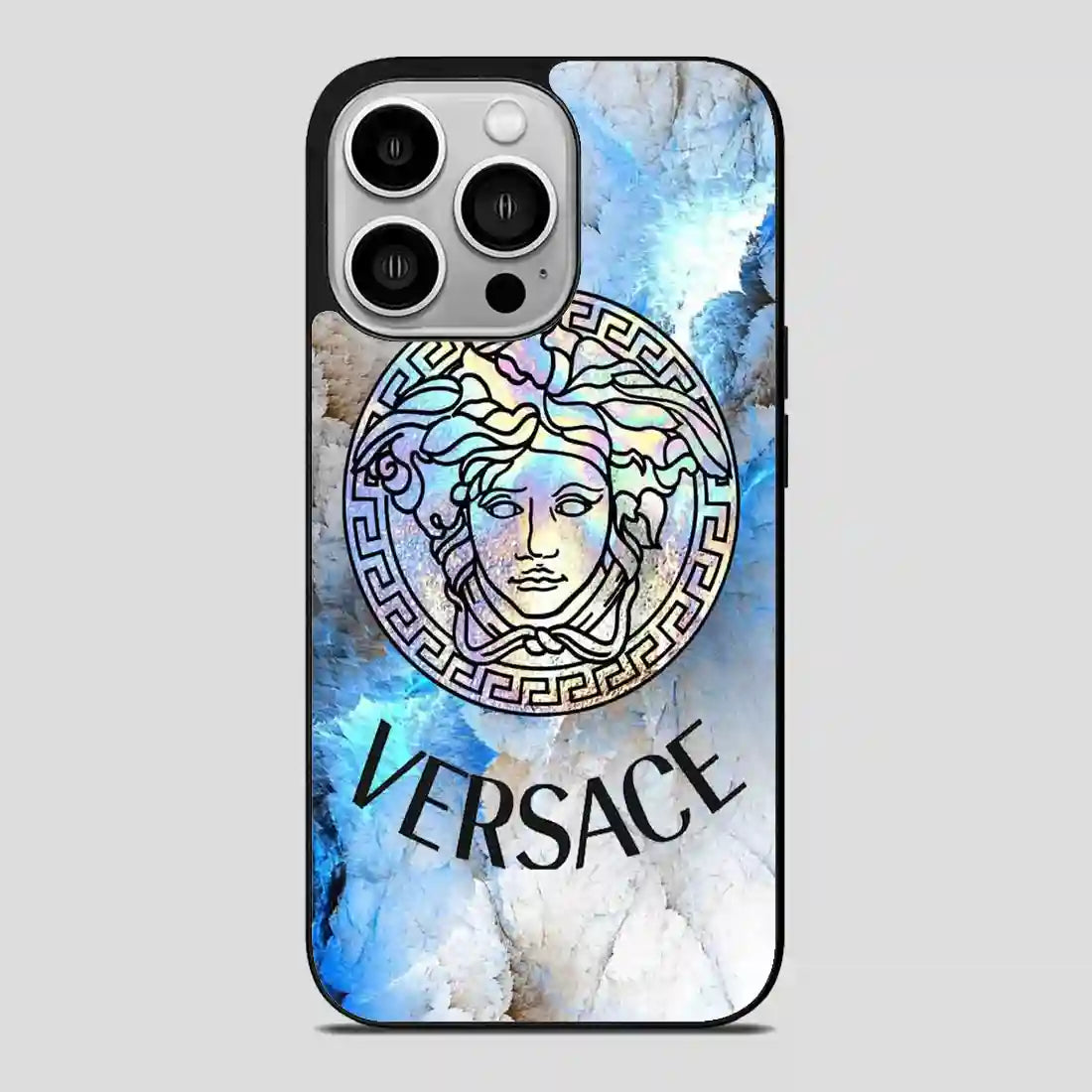 Versace Blue Art iPhone 14 Pro Case