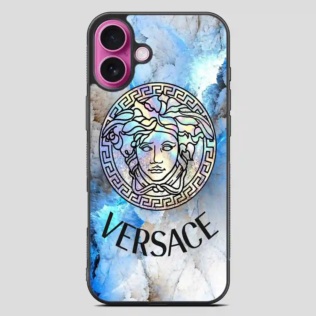 Versace Blue Art iPhone 16 Plus Case