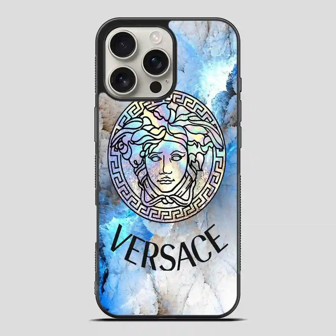 Versace Blue Art iPhone 16 Pro Max Case