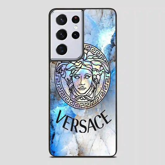 Versace Blue Art Samsung Galaxy S21 Ultra Case