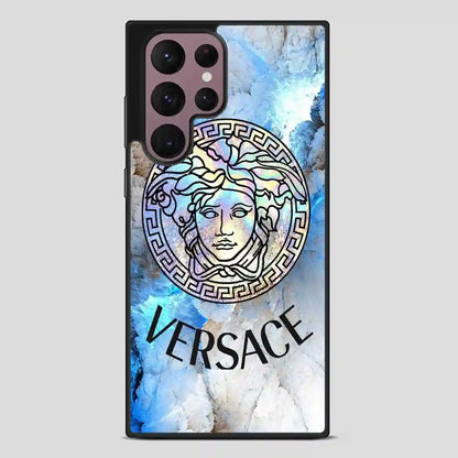 Versace Blue Art Samsung Galaxy S22 Ultra Case