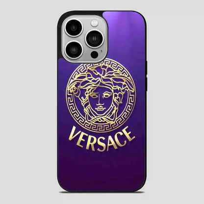 Versace Blue iPhone 14 Pro Case