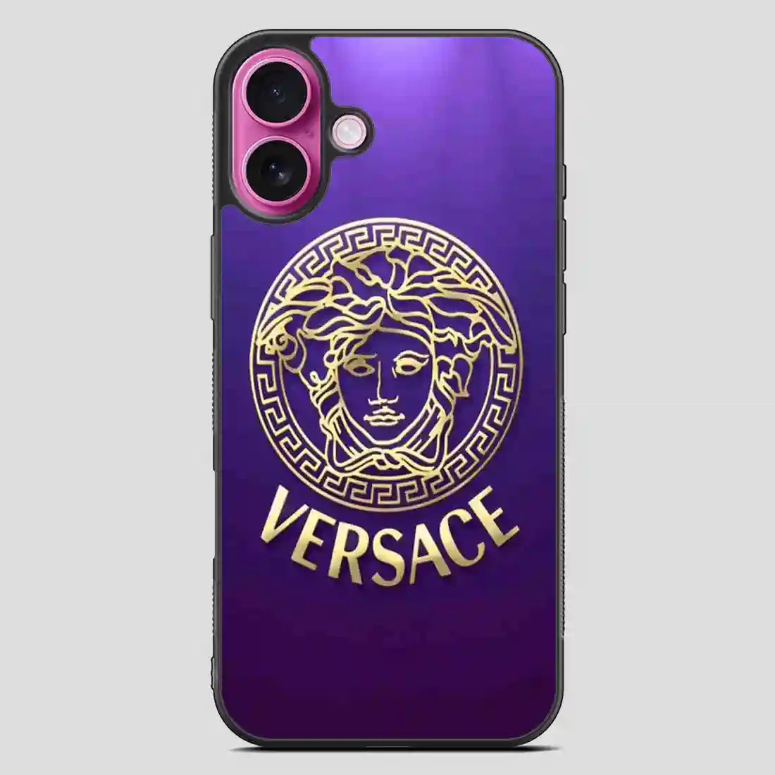 Versace Blue iPhone 16 Plus Case