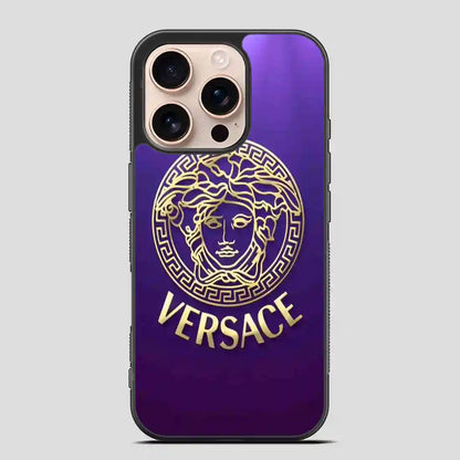 Versace Blue iPhone 16 Pro Case