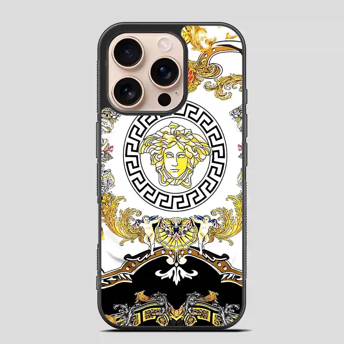 Versace Flower Collage iPhone 16 Pro Case