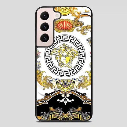 Versace Flower Collage Samsung Galaxy S22 FE Case