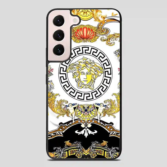 Versace Flower Collage Samsung Galaxy S22 FE Case