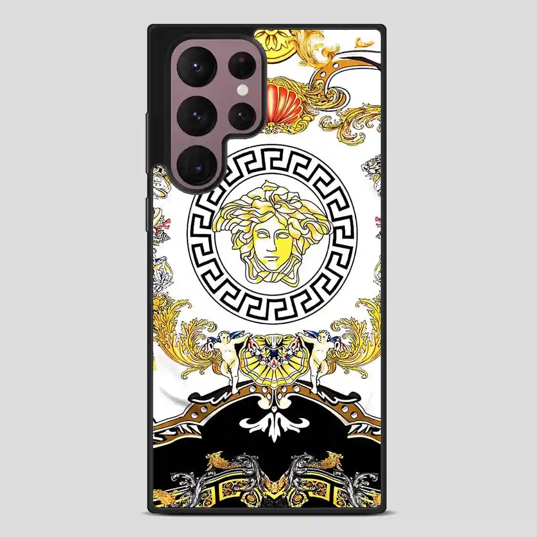 Versace Flower Collage Samsung Galaxy S22 Ultra Case