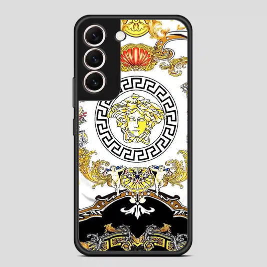 Versace Flower Collage Samsung Galaxy S22 Case