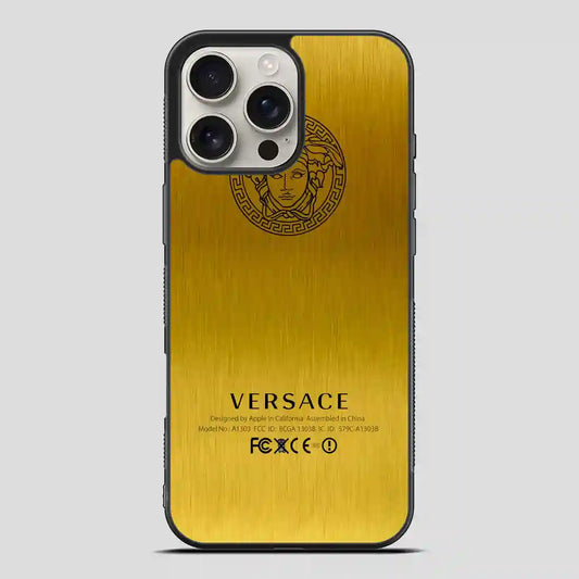 Versace Gold Edition iPhone 16 Pro Max Case