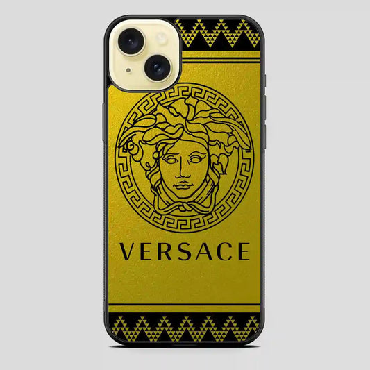 Versace Gold iPhone 15 Plus Case