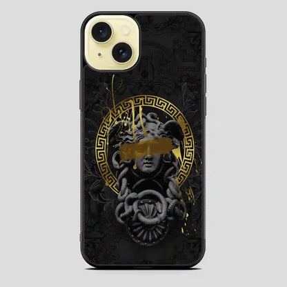 Versace Gold Luxury iPhone 15 Plus Case