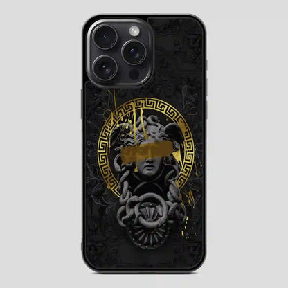 Versace Gold Luxury iPhone 15 Pro Case