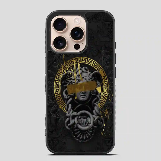 Versace Gold Luxury iPhone 16 Pro Case