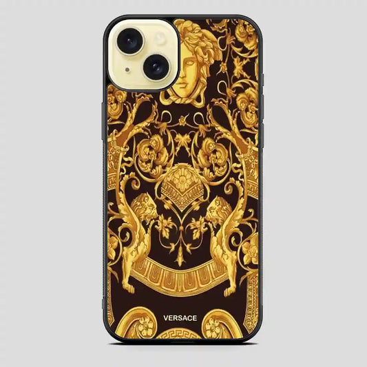 Versace Golden iPhone 15 Plus Case