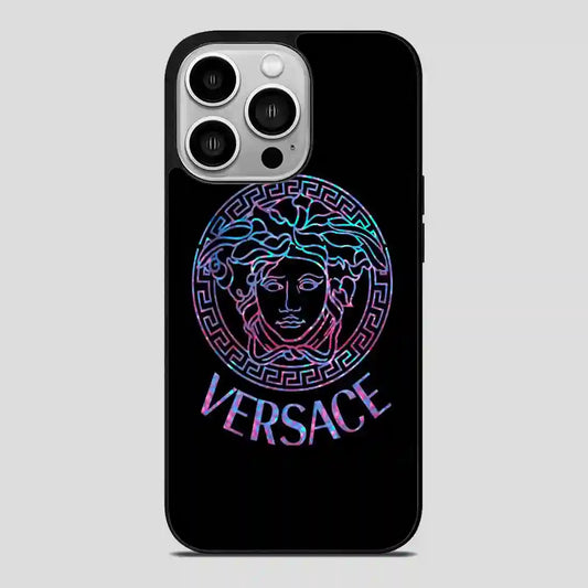 Versace Logo Galaxy iPhone 14 Pro Case