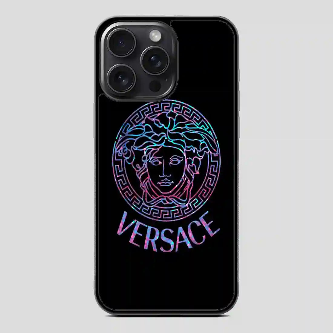 Versace Logo Galaxy iPhone 15 Pro Case