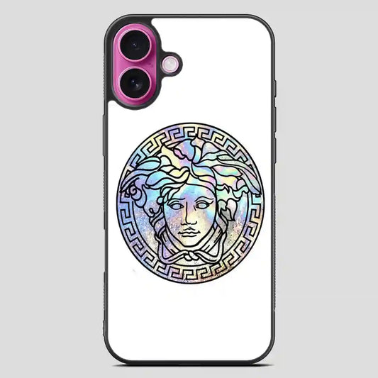 Versace Logo Quotes iPhone 16 Plus Case