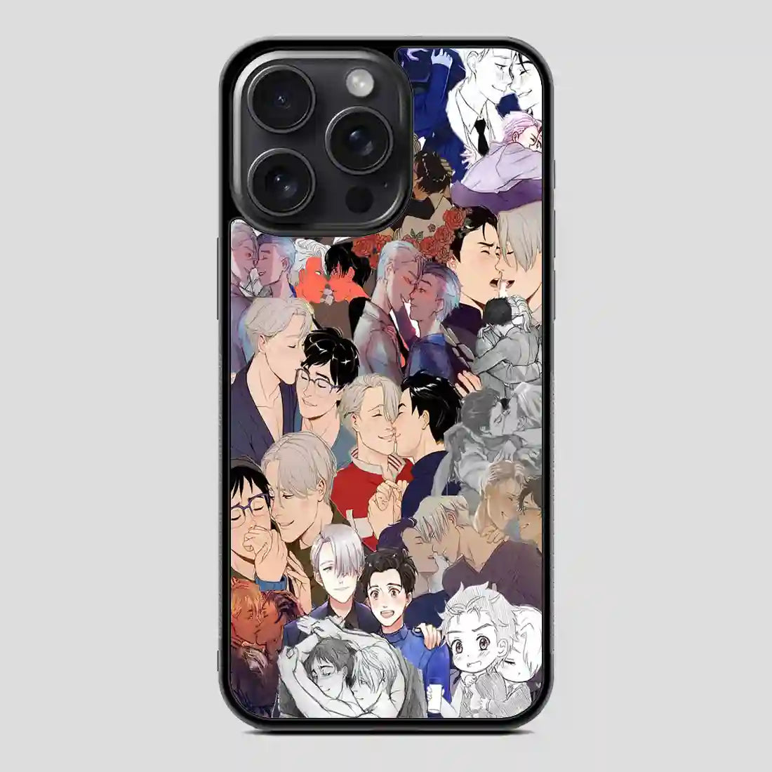 Victuri Collage Yuri On Ice iPhone 15 Pro Case